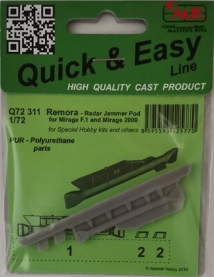 MW22 CMK Q72311 REMORA - RADAR JAMMER POD FOR MIRAGE F.1 & 2000 1-72 1/72 ZUBEHÖ