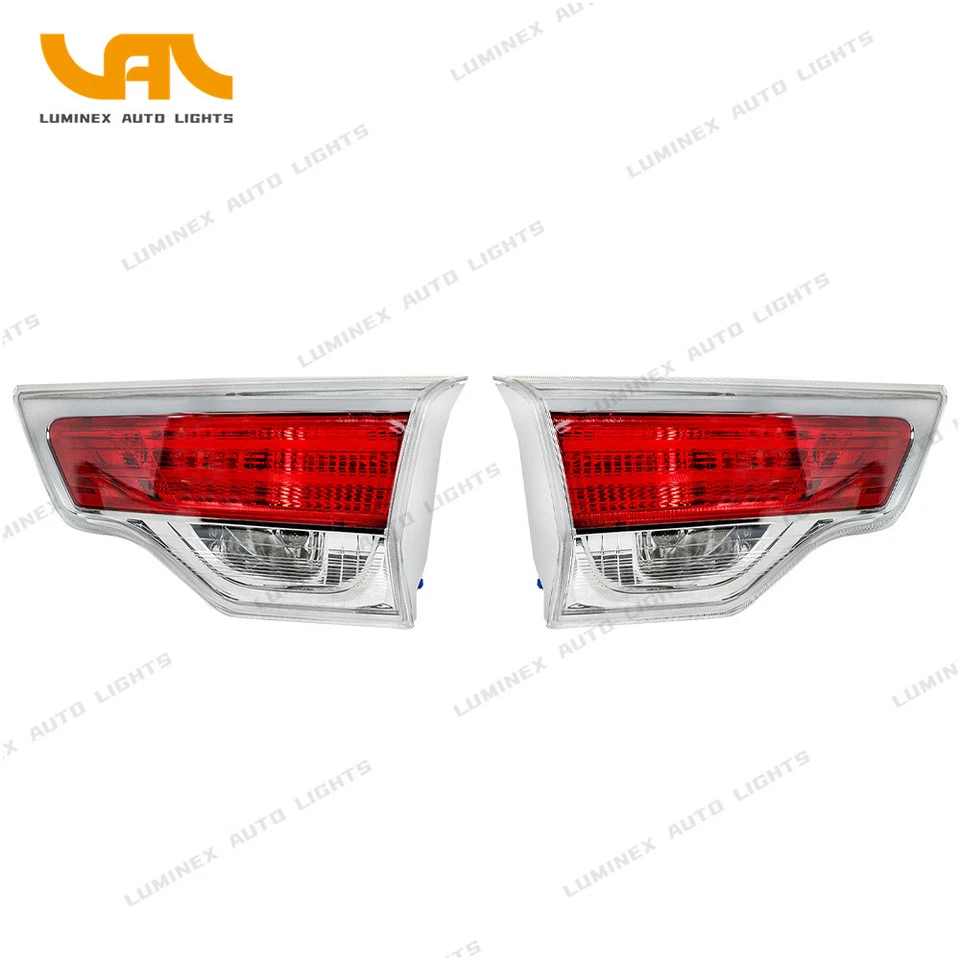 Left+Right Lamps For 2014 2015 2016 Toyota Highlander Outer+Inner Tail Lights Foto 3 de 4