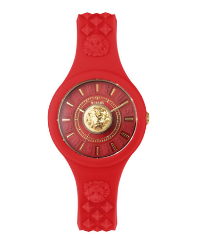 Versus Versace Womens Fire Island Red 39mm Strap Fashion Watch - Picture 1 of 3