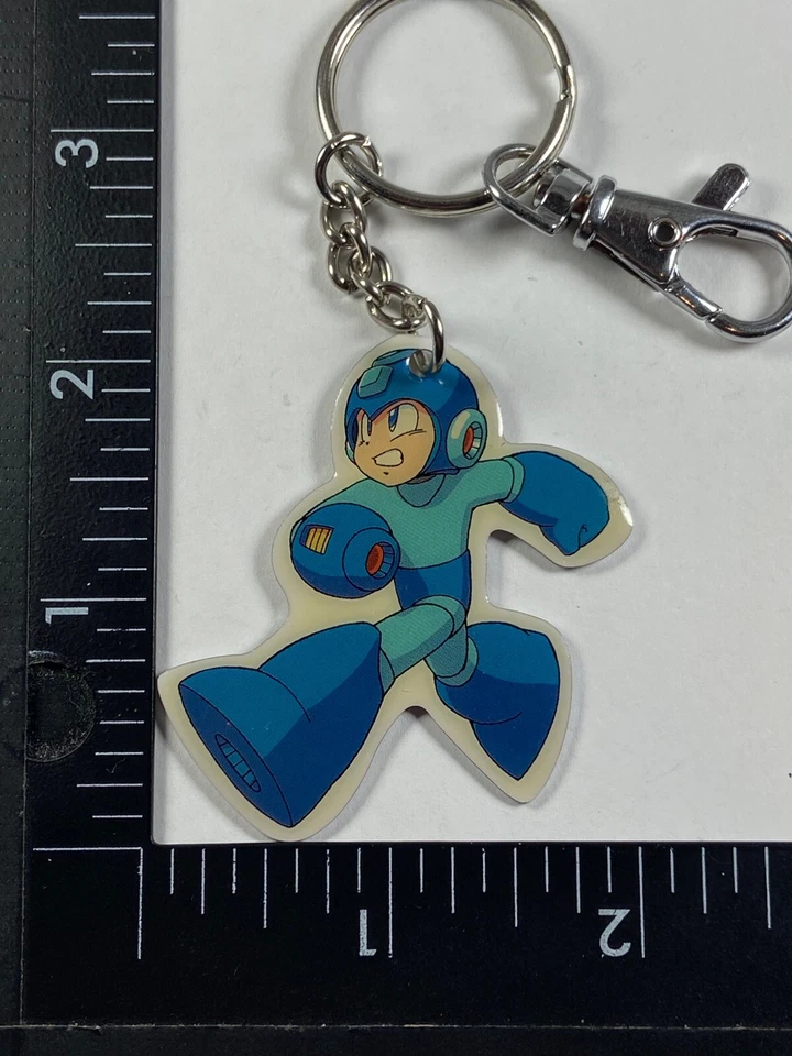 Mega Man Figure Capcom Officially Licensed Hard Plastic Keychain Bag Charm - Image 4 of 4