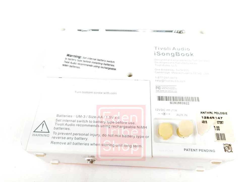 Tivoli Anthropologie iSongbook | 2008-2009 | iPod Dock Only No Speaker - Image 4 of 4