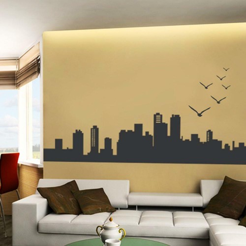 City Skyline Wall Decal - Bild 2 von 6