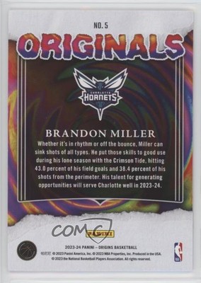 2023-24 Panini Origins Originals Brandon Miller #5 Rookie RC | eBay