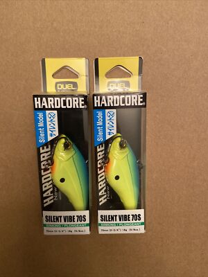 LOT OF 2 - DUEL HARDCORE SILENT VIBE 70S 5/8OZ R1191-BCL BLUE BACK CHART