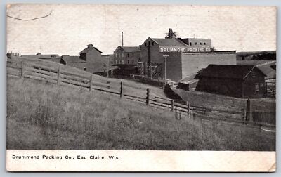 Eau Claire Wisconsin~David Drummond Meat Packing Co~Arbutus Brand Ham~1910 B&W
