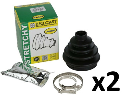 2x Bailcast - Stretchy Duraboot Driveshaft Joint CV Boot Kit Gaiter Cone DBC100