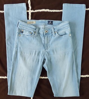 AG Adriano Goldschmied Premiere Skinny Straight Low Rise 