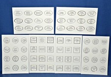Anna Griffin Mini Sentiments Sticker Holiday Themed 72 pc 6 sheets Free Ship New