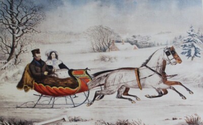 Vintage Currier & Ives Postkarten American Life America Kunst - wählen Sie eine