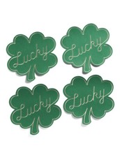 Storehouse ST. PATRICKS Set of 4 Lucky Shamrock Placemats 15 X 16