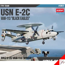 Academy 1/144 USN E-2C VAW-133 "Black Eagles" Hawkeye Hobby Model kit #12623