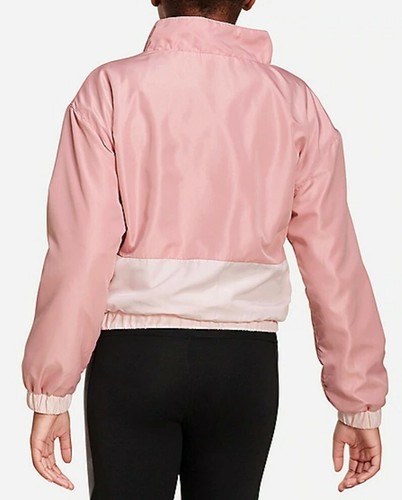 Justice Girls Size 8 Jacket Zip Pullover Windbreaker Water Resist NWT - Picture 2 of 3