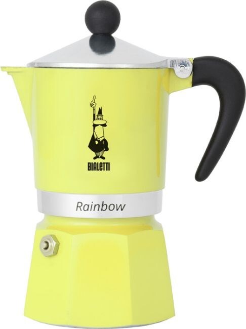 8006363043052 Bialetti Primavera Rainbow 6tz Yellow cafe 300ml BIALETTI