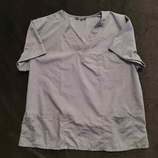 Just Love Gray Unisex Scrub Top, Size XL