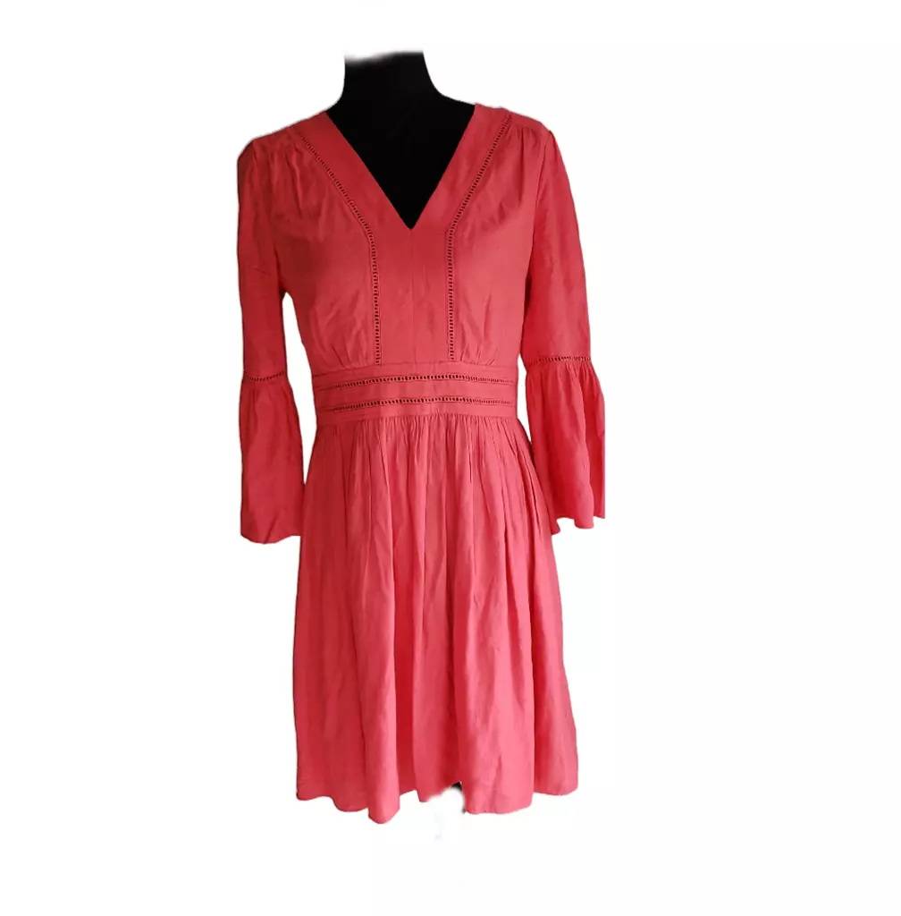 Coral bell sleeve dress 2025