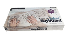 Vintage Microsoft Natural Keyboard with OEM BOX cap light not working