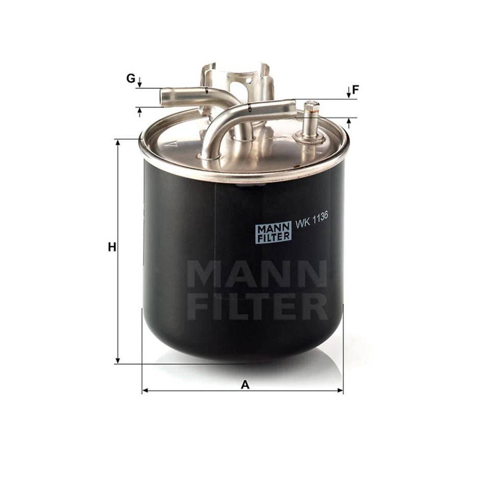 WK1136 MANN Fuel Filter for AUDI A8 4E 3.0 V6 4.0L 4.2L 2003-10 - Image 2 of 2