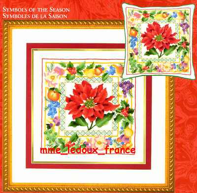 USA JCA Set - Needle Treasures 00872 Symbols of the Season Stickerei NEU Vintage
