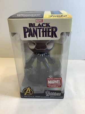 Funko Pop Marvel Black Panther Wobbler Marvel Collector Vinyl Bobble Head New