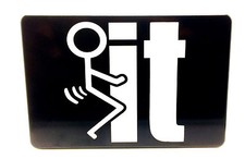 Billet Aluminum Trailer Hitch Cover, F_ _K IT, 4x6 Made In USA