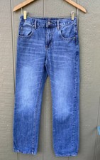 Gap Kids Boys Straight Jeans Size 16 Stretch Slim Denim Adjustable Waist
