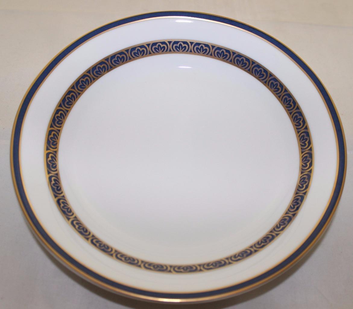 Philippe Deshoulieres FRANCE Limoges Blue & Gold Scrolls Coupe