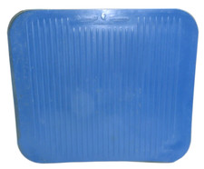 Vintage 1970s Rubbermaid Blue Reversible Drainboard Mat No. 1106 USA NOS New