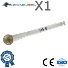 Ø5mm Diamond Round Ball Bur Bon Cutter Shaping Surg Dental Fixture Tool