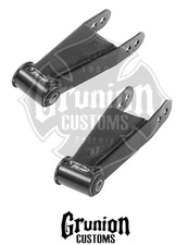 Rear 2" Drop Leaf Spring Shackles 1999-2010 Chevy Silverado McGaughys 33089