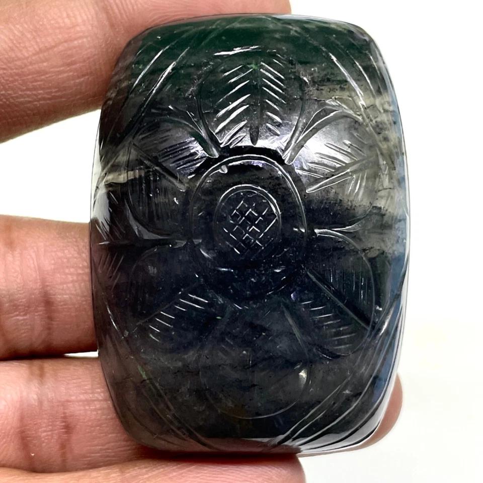 373,10 Cts Cuarzo Rutilo Natural 55x40mm Cojín Tallado Suelto Piedras Preciosas Sin Tratar Foto 3 de 4