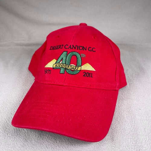Gorra Desert Canyon GC para hombre talla única roja con tirantes bordada North End - Imagen 10 de 10