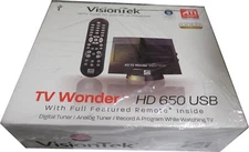 VisionTek ATI TV Wonder HD 650 USB PC HDTV Tuner/recorder with Remote USB 2 NEW