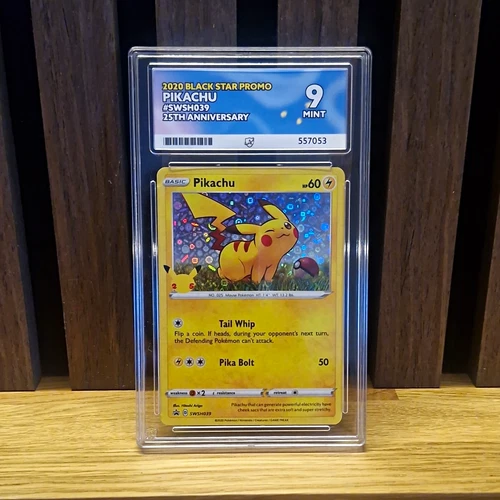 Pikachu Black Star Promo SWSH039 Holo 25th Anniversary ACE 9 Mint