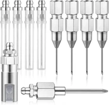 Draupnir 10Pcs Grease Gun Needle Nozzle Kit, Stainless Steel Gun... 
