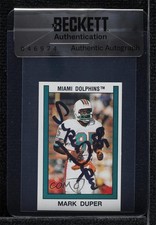 BAS 1989 Panini Album Stickers Mark Duper #338 Seal of Authenticity Auto 3c7