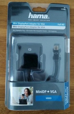 Hama Mini Displayport Adapter für VGA Full HD Plug Socket Stecker  Kupplung KK2