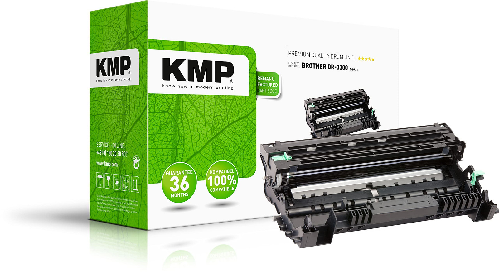 Тонер KMP для Brother DR 3300 черный 14290₽