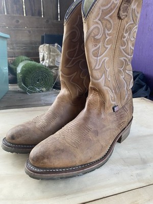 Double-H DH1552 Men s US 10 Brown Leather Western Cowboy Boots
