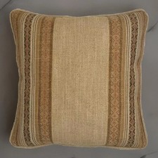 A 16 Inch cushion cover in Laura Ashley Howe Gold Fabric
