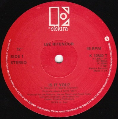 Lee Ritenour - Is It You - Used Vinyl Record 12 - G12170z