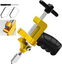 2 in 1 Glass Cutting Tool Kit Breaking Pliers and Glass Cutter Tungsten Hand