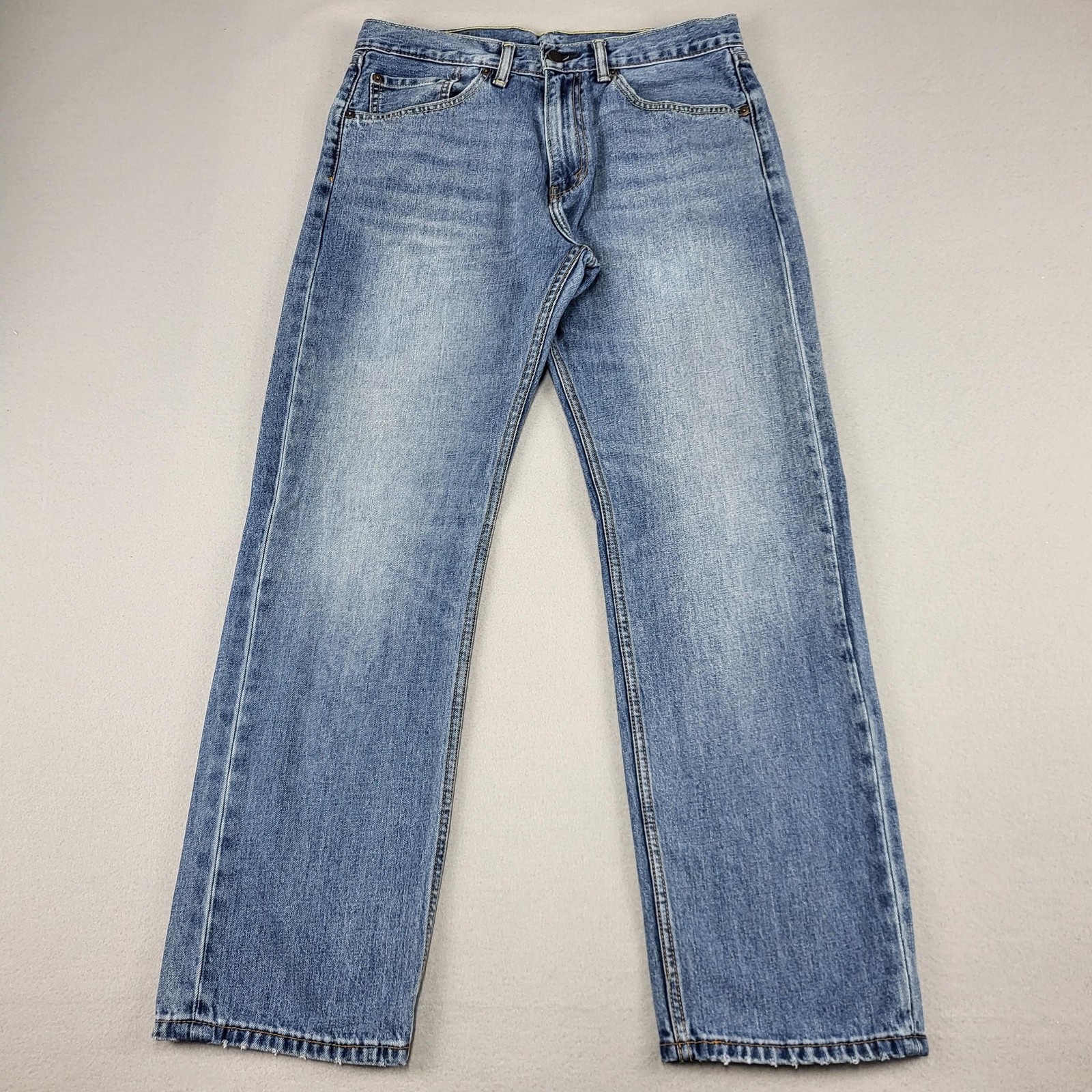 Levis 505 Jeans Mens 32x30 Blue Medium Wash Regular Straight 100% Cotton Denim