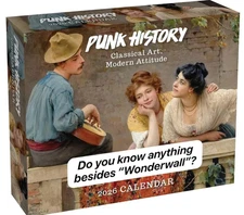 2026 Andrews McMeel Punk History  Day-to-Day Calendar FAST DELIVERY