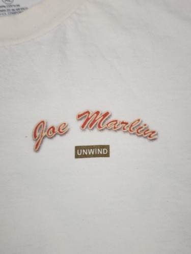 Joe Marlin Shirt Mens XL Cream Reel Action Mermaid Fishing Graphic Tee Unwind - Picture 4 of 17