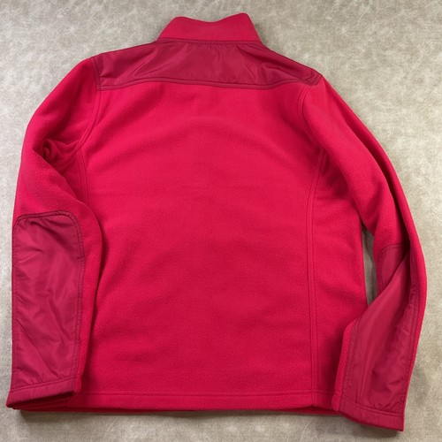 Chik Fil A Jacket Fleece Sweater Red Restaurant Employee Full Zip Unisex Sz L - Picture 2 of 10