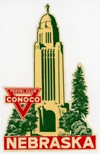 Vintage Conoco Travel Club Angelus Transfers Decal Lot of 3 F106