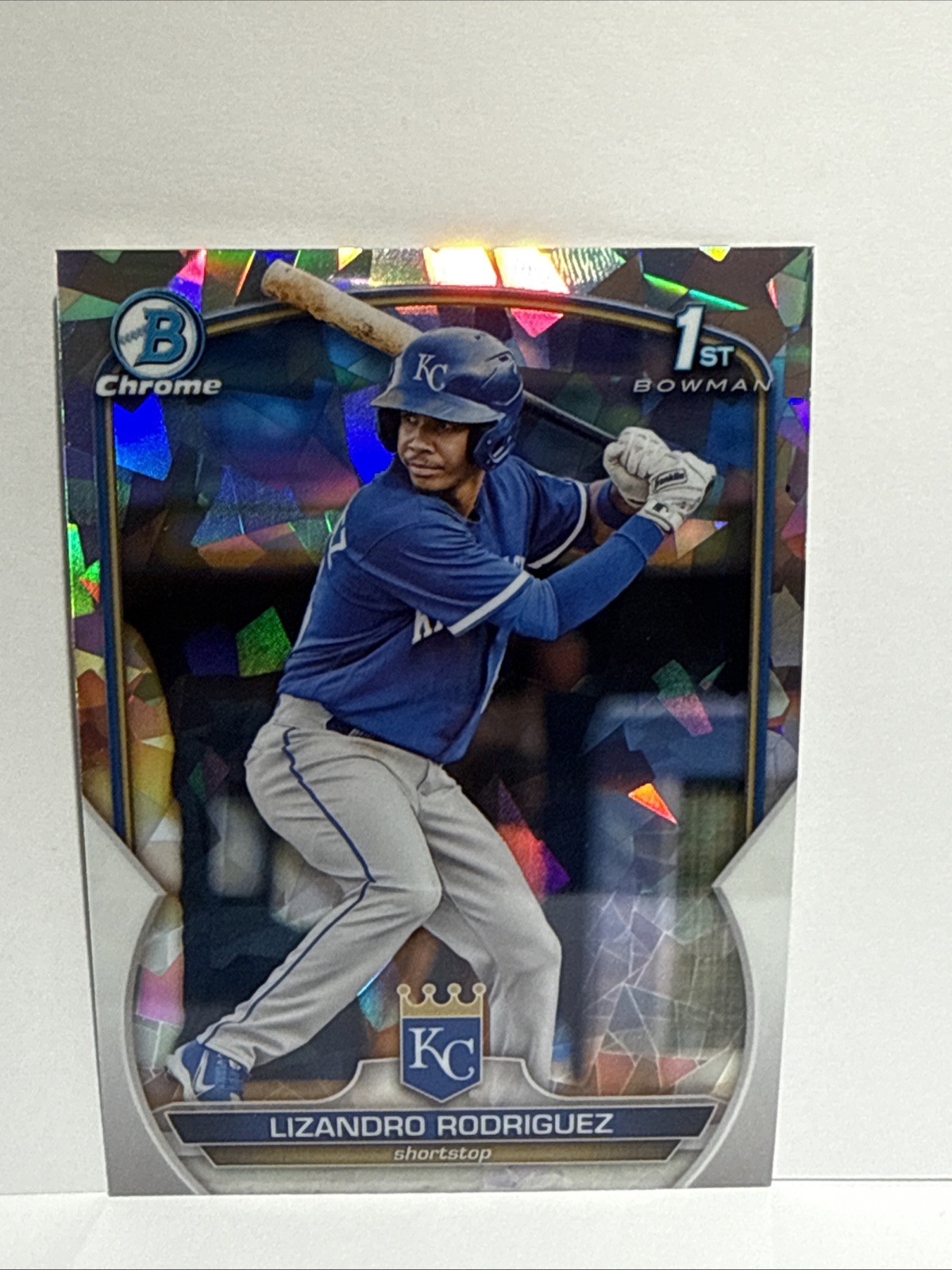2023 Bowman Chrome 1st Bowman Lizandro Rodriguez Atomic Refractor Royals #BCP-47