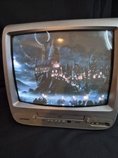 Sylvania Player Retro Gaming 6513DG 13" CRT TV/DVD Tested NO REMOTE