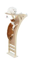 Cat Window Perch with Scratcher Ramp, 48" Climbing Tree Suctions Cups to Wind...