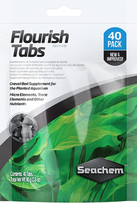 Seachem Flourish Tabs Growth Supplement - Aquatic Plant Stimulant 40 Ct